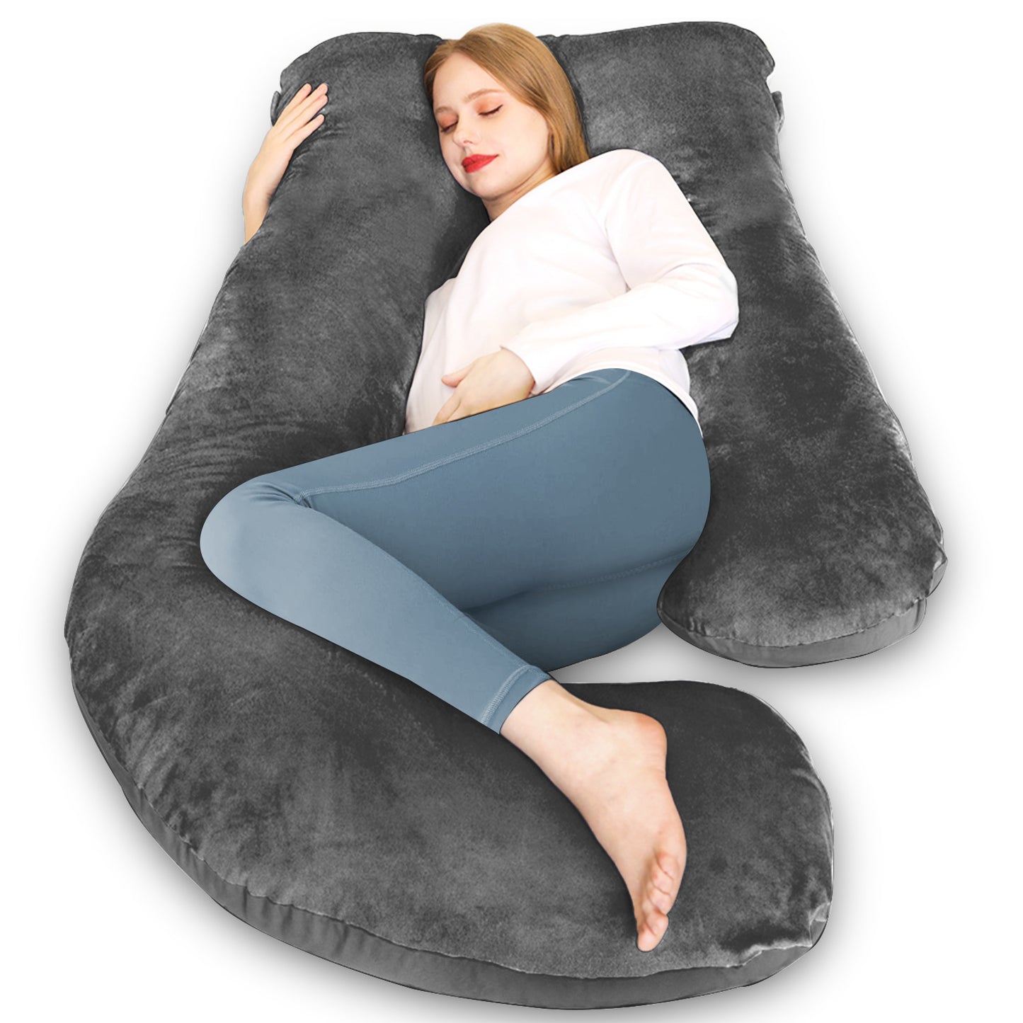 Chilling Home Pregnancy Pillows, 58inch U Shaped Maternity Pillow
