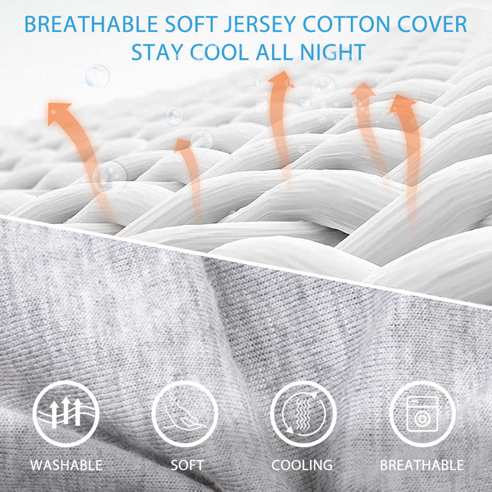 Chilling Home Pregnancy Pillows Cooling Jersey Cover, Grey