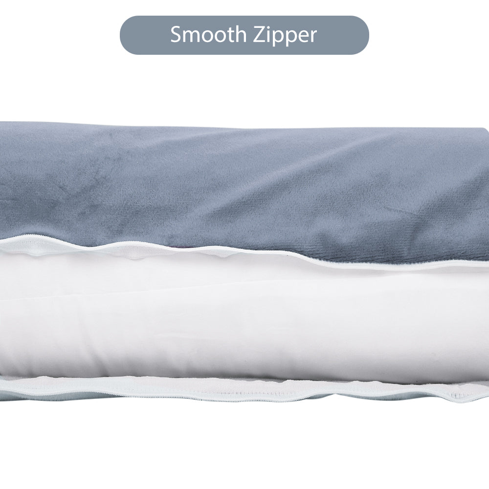 Chilling Home Pregnancy Pillows Velvet Cover, Grey