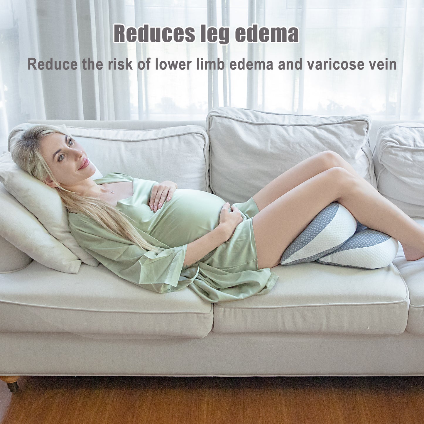 Chilling Home Pregnancy Pillow, Maternity Pillow for Pregnant Women, Pregnancy Pillows for Sleeping Portable, Pregnancy Wedge Pillow, Body Pillow Support for Back, Belly, Waist,