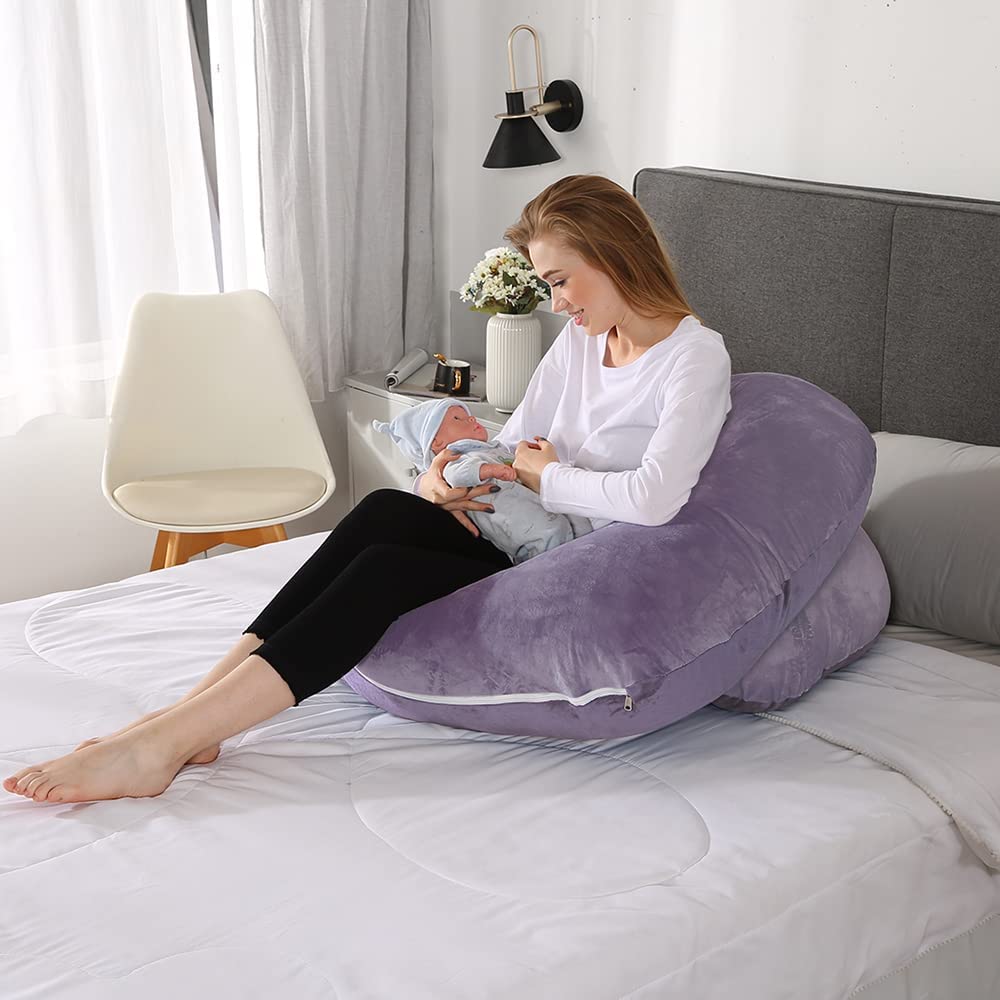Chilling Home C Shaped Pregnancy Pillows, 55 Inch Maternity Pillow