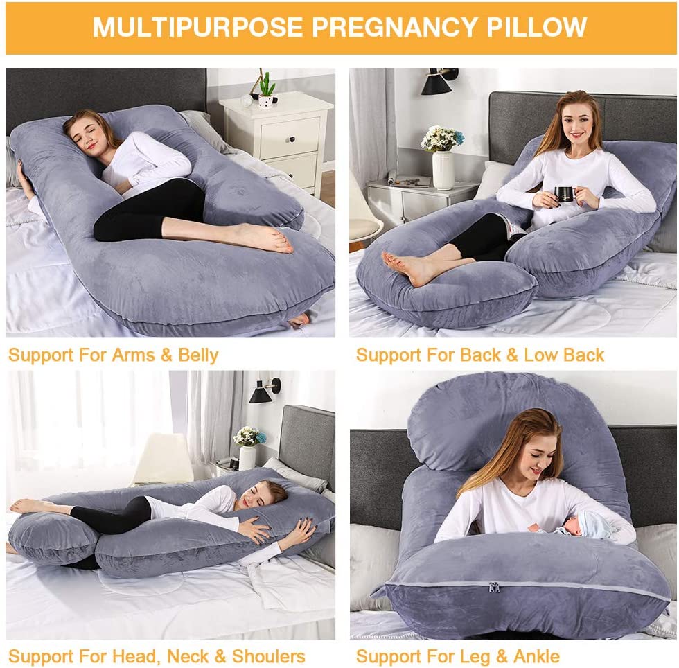 Chilling Home Pregnancy Pillows, 58inch U Shaped Maternity Pillow