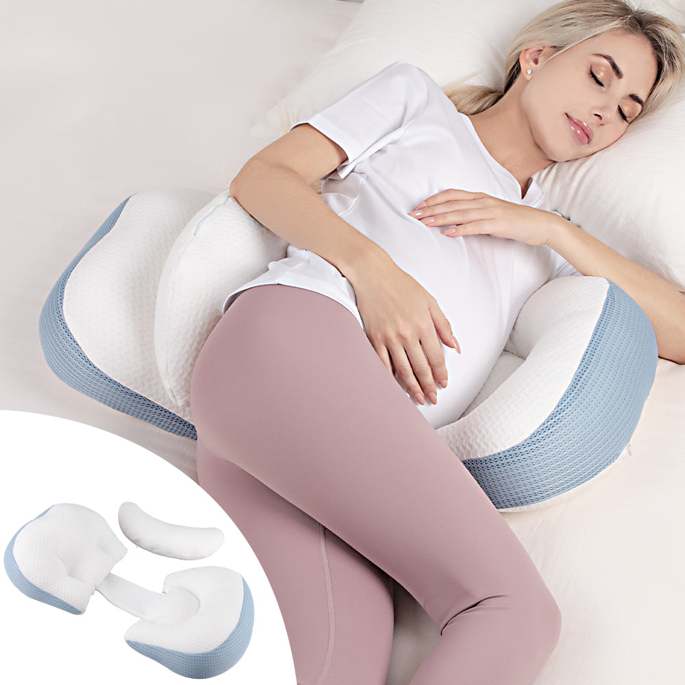 Chilling Home Pregnancy Pillow, Maternity Pillow for Pregnant Women, Pregnancy Pillows for Sleeping Portable, Pregnancy Wedge Pillow, Body Pillow Support for Back, Belly, Waist,