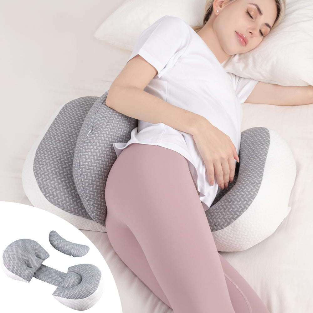 Chilling Home Pregnancy Pillow, Maternity Pillow for Pregnant Women, Pregnancy Pillows for Sleeping Portable, Pregnancy Wedge Pillow, Body Pillow Support for Back, Belly, Waist,
