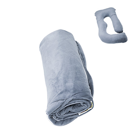 Chilling Home Pregnancy Pillows Velvet Cover, Grey