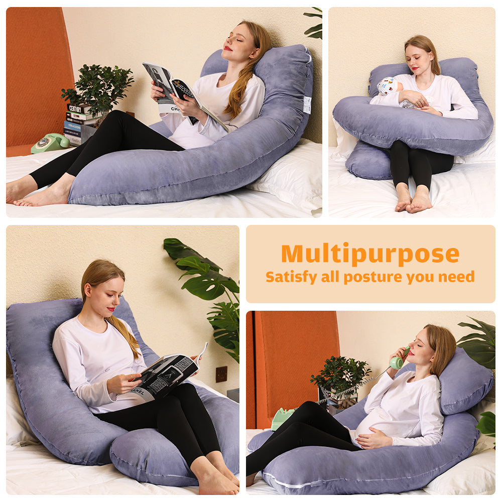 Chilling Home Pregnancy Pillows, 58inch U Shaped Maternity Pillow